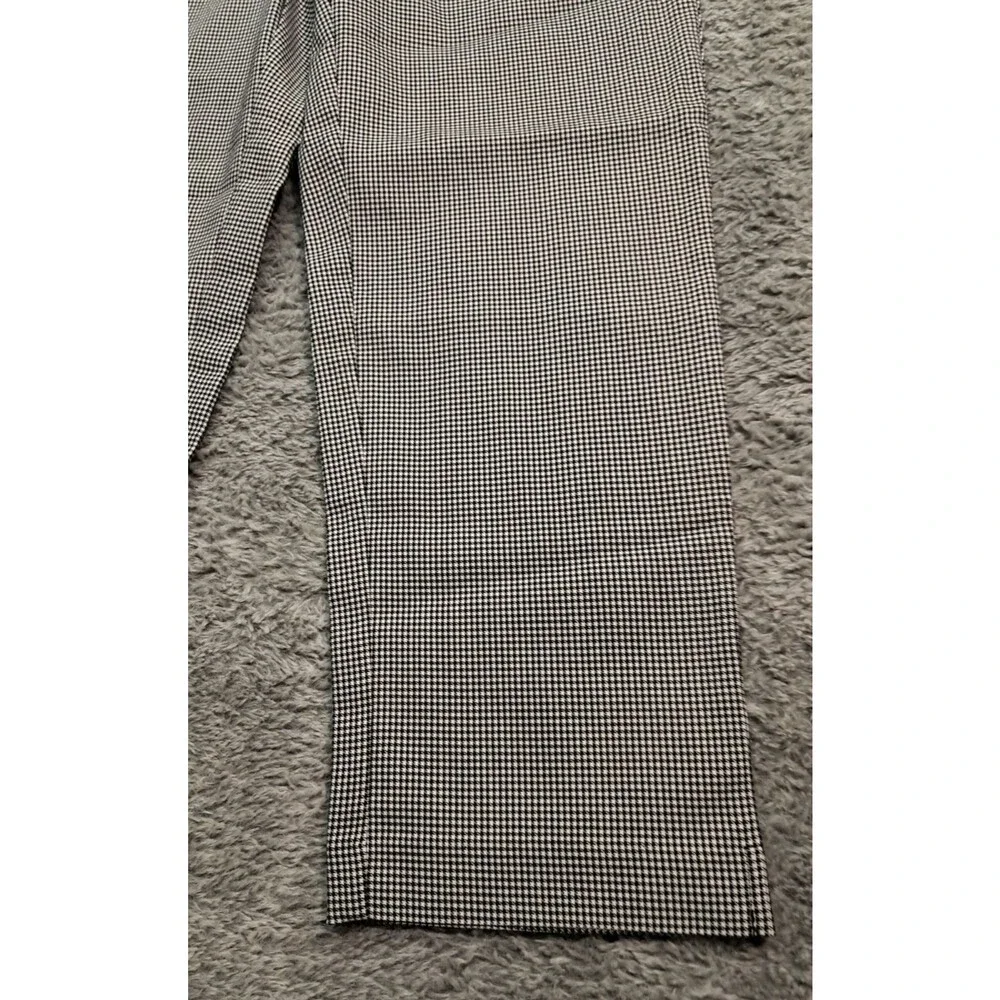 New Rafaella Capri Pants Womens 6 Pull On Elastic Comfort Waist Stretch Checked